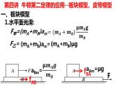 高考物理一轮复习：第四讲 牛顿第二定律的应用——板块、皮带模型课件PPT