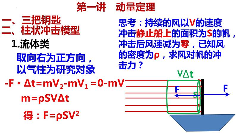 2023届高考物理一轮复习课件：第七章第一讲动量守恒 动量定理第5页