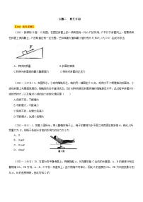 10年高考命题高中物理题库解析大全 专题02 相互作用（Word精析版）