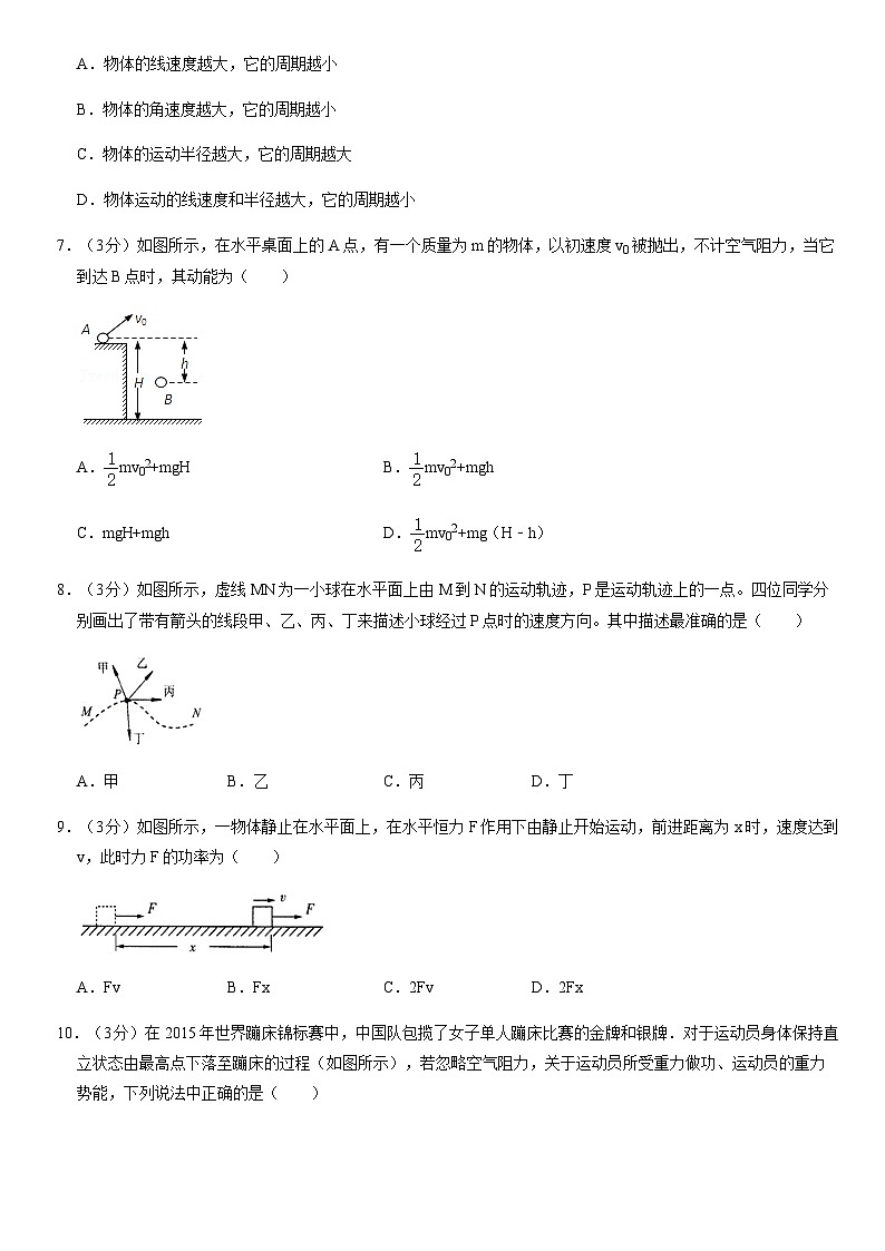 2021北京二中高一（下）期末物理（教师版）第2页