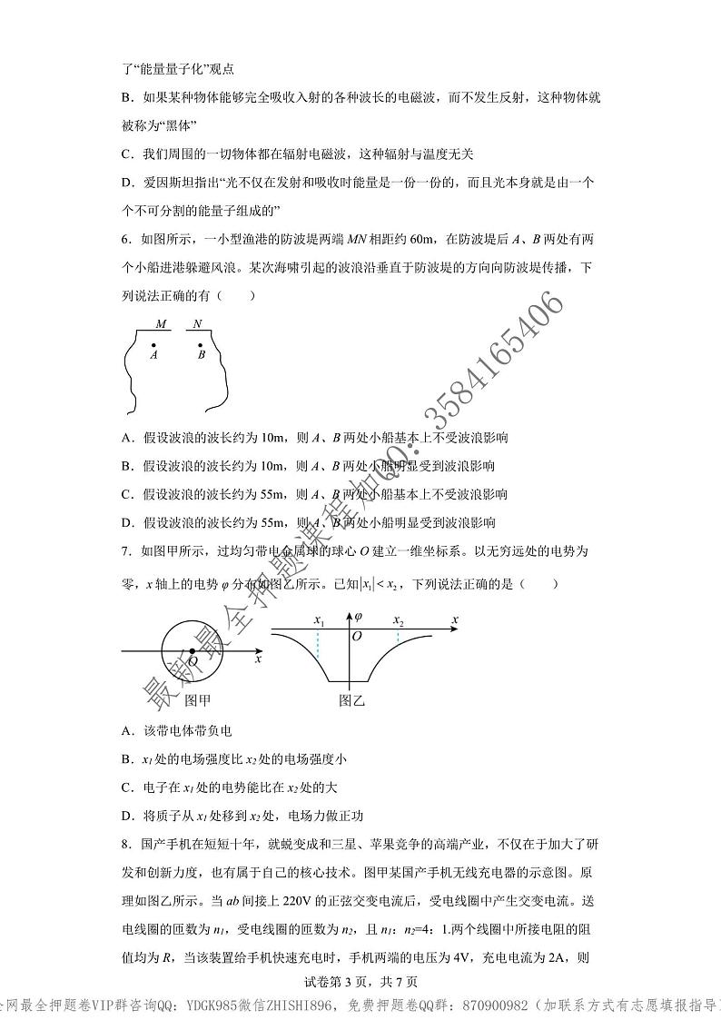 _2022年高考物理点睛卷（福建卷）教师版_03