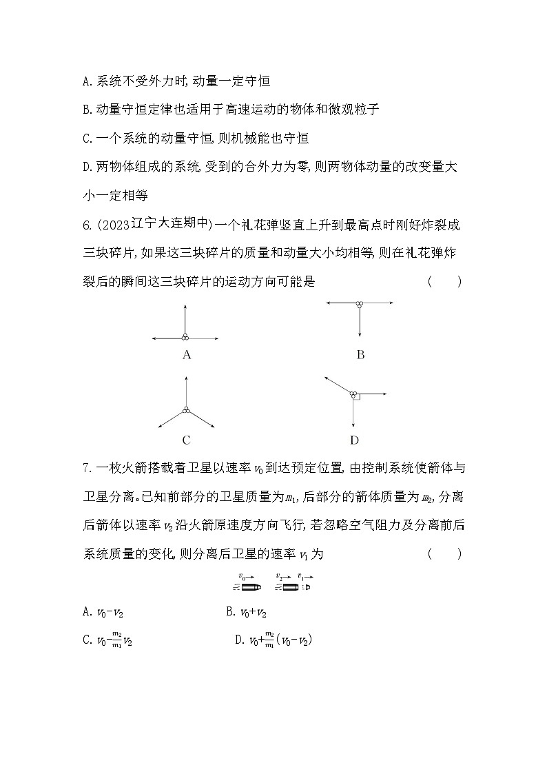 2024版高中同步新教材选择性必修第一册(人教版）物理 第一章 动量守恒定律 03-第3节 动量守恒定律第3页