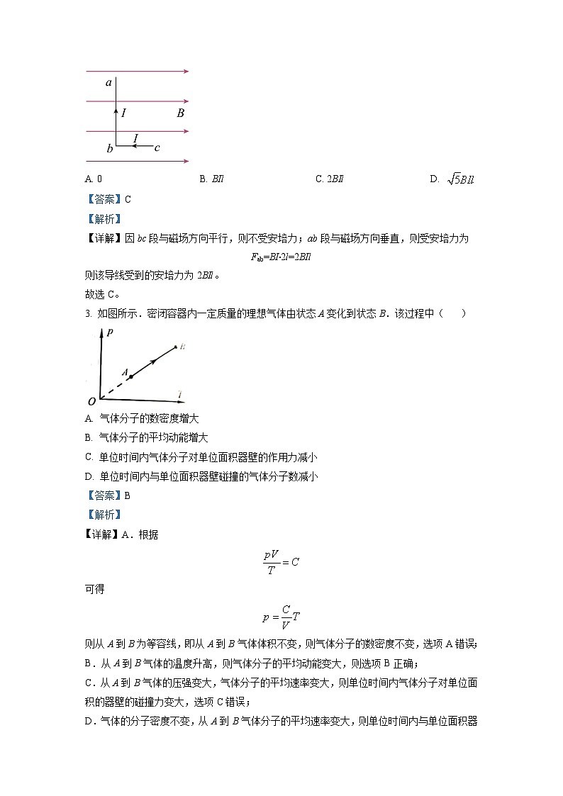 2023年江苏省高考真题——物理 （解析版）02