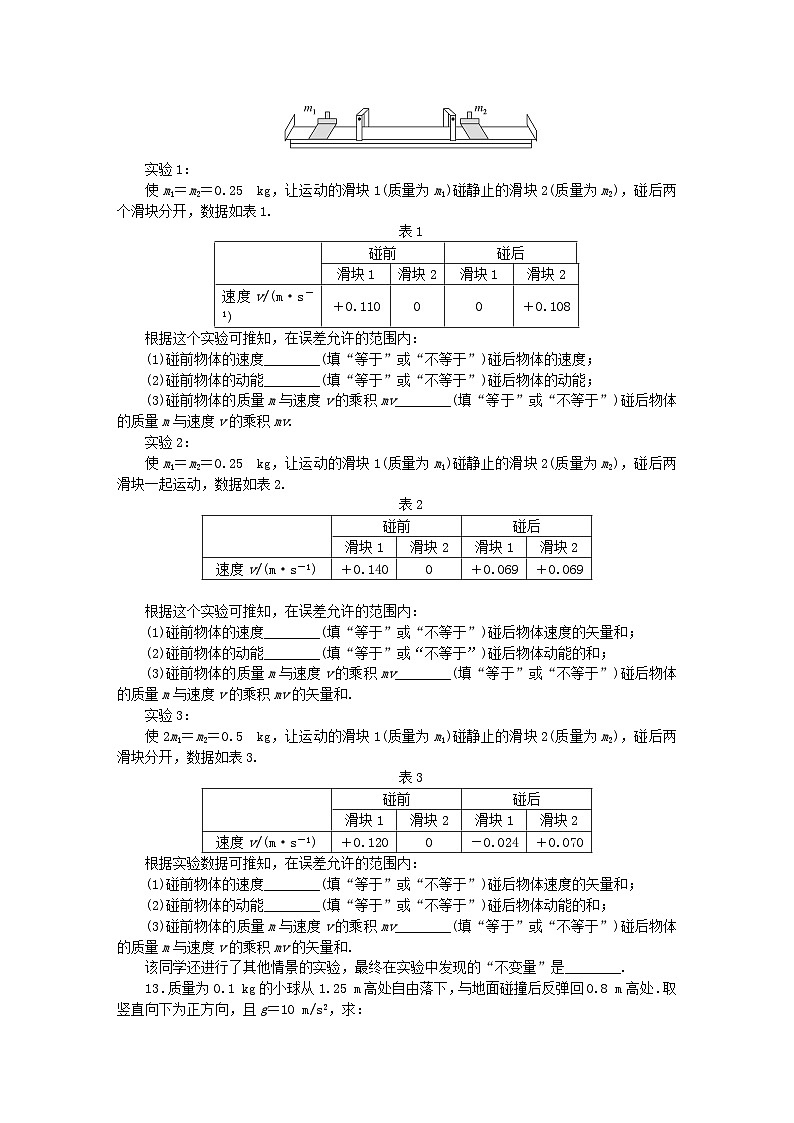 新教材2023版高中物理课时素养评价1动量教科版选择性必修第一册 试卷03