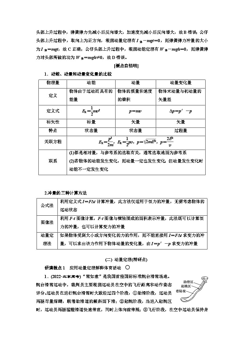 2024届高考物理一轮复习第六章动量动量守恒定律学案03