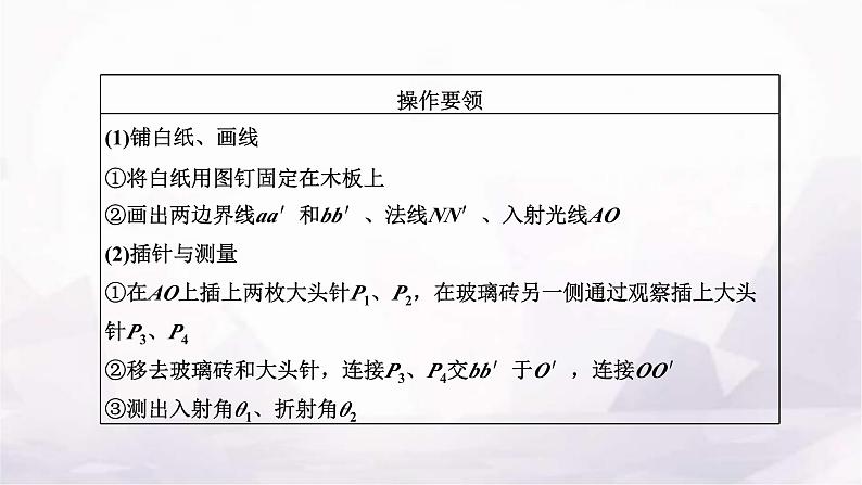 2024届高考物理一轮复习第十三章光第3讲实验：测量玻璃的折射率课件第2页