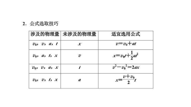 2024届高考物理一轮复习第一章运动的描述匀变速直线运动第2讲匀变速直线运动的规律课件第8页