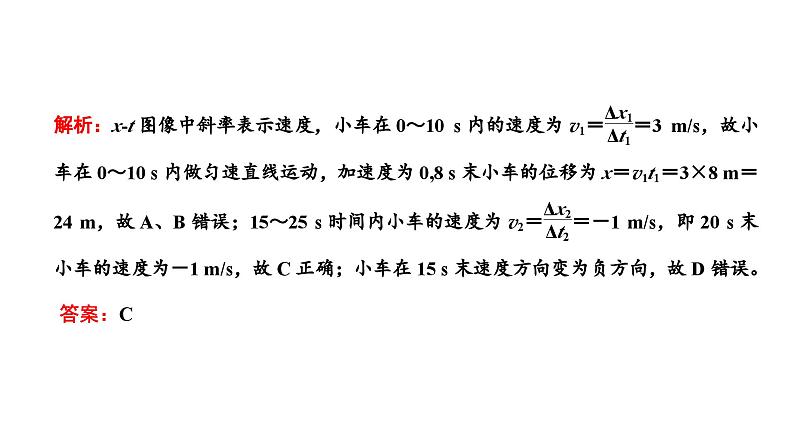 2024届高考物理一轮复习第一章运动的描述匀变速直线运动第3讲“运动图像”的分类研究课件第2页