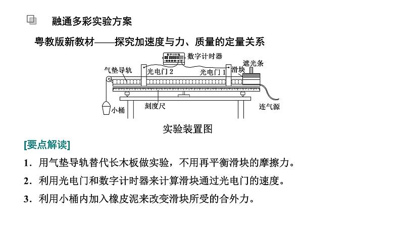 2024届高考物理一轮复习第三章牛顿运动定律第5讲实验：探究加速度与物体受力、物体质量的关系课件04