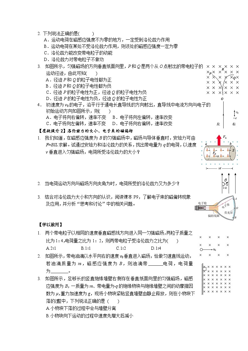 1.2 磁场对运动电荷的作用力第2页