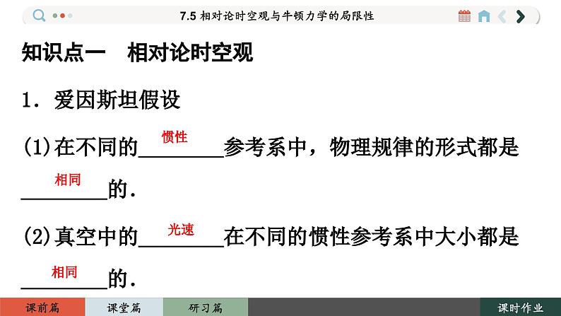 7.5 相对论时空观与牛顿力学的局限性（课件PPT）04