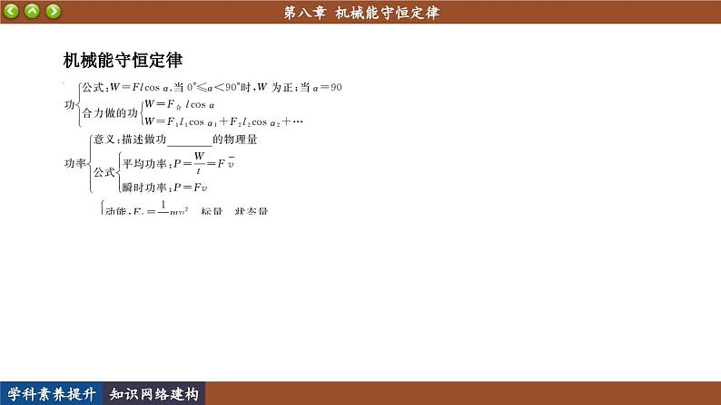 人教版物理必修2 第八章知识网络建构与学科素养提升（课件PPT）02