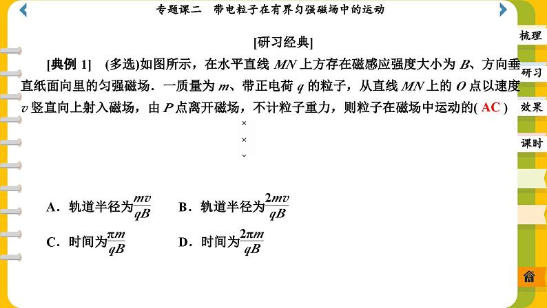 第一章 专题课二 带电粒子在有界匀强磁场中的运动（课件PPT）06