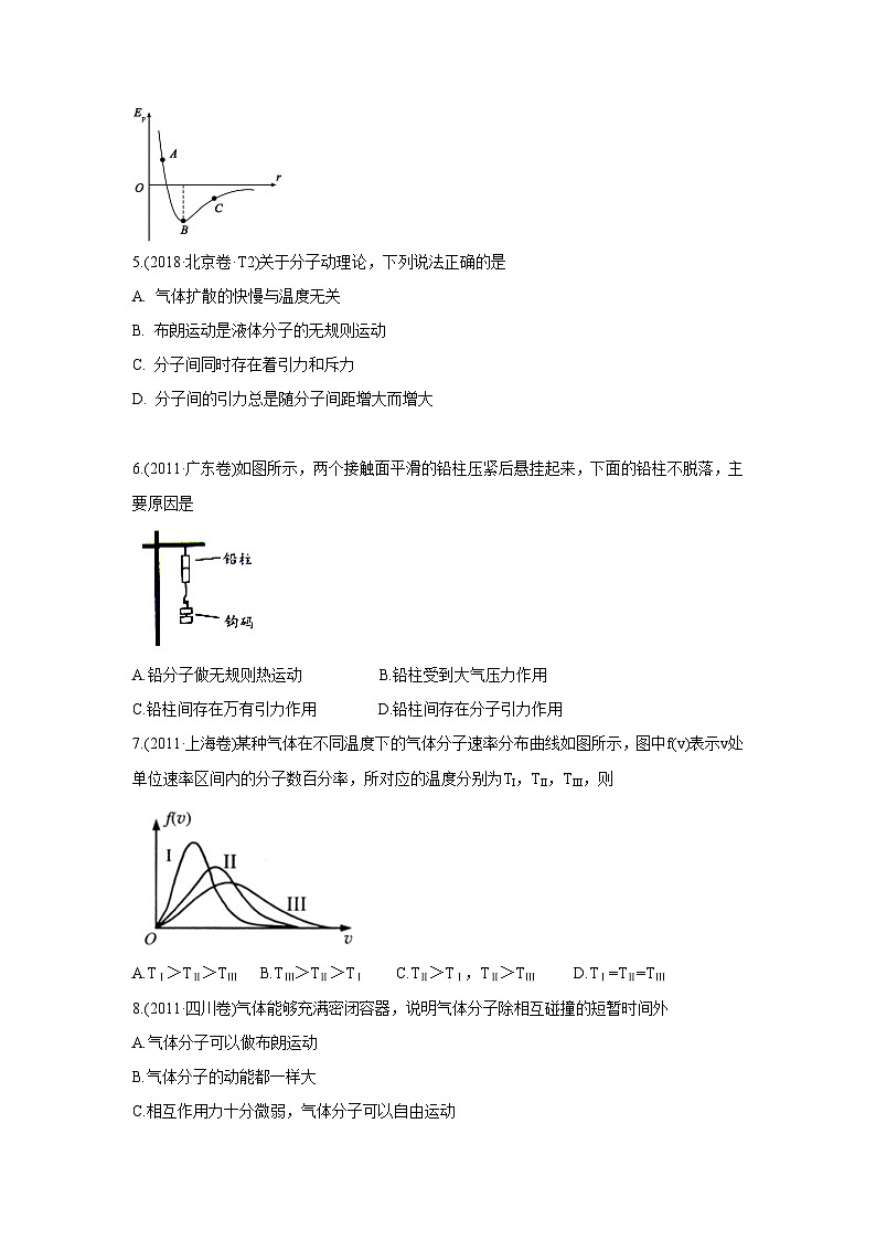 2010-2019年高考物理真题分专题训练 专题15 选修3-3 （学生版）第2页