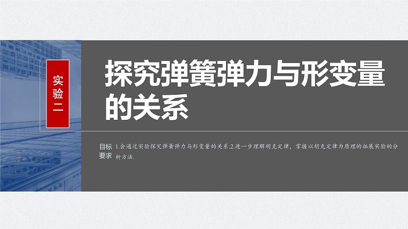 2024高考物理大一轮复习课件 第二章 实验二 探究弹簧弹力与形变量的关系第2页