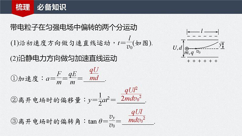 2024高考物理大一轮复习课件 第九章 第4讲 带电粒子在电场中的偏转第5页