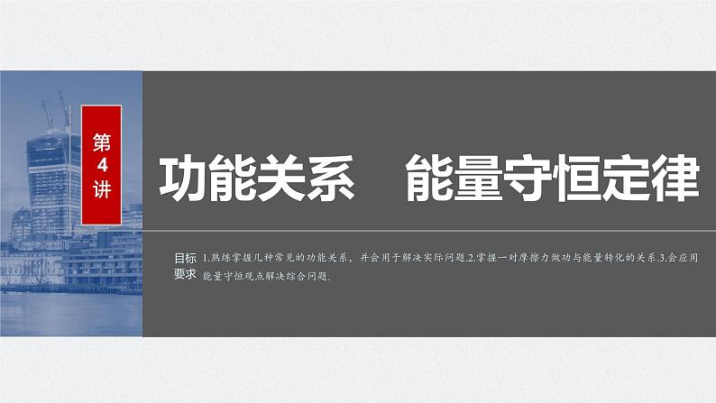 2024高考物理大一轮复习课件 第六章 第4讲 功能关系 能量守恒定律02