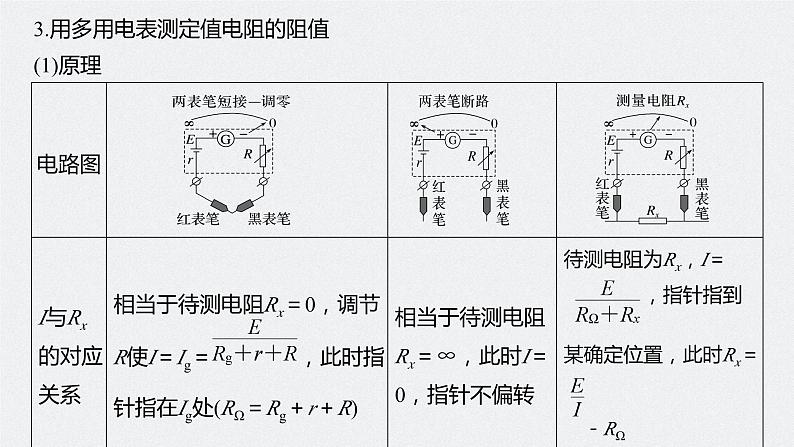 2024高考物理大一轮复习课件 第十章 实验十二 用多用电表测量电学中的物理量第7页