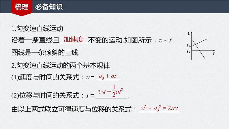 2024高考物理大一轮复习课件 第一章 第2讲 匀变速直线运动的规律第5页