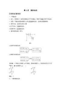 2024高考物理大一轮复习题库 第2讲 抛体运动