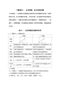 2024高考物理大一轮复习题库 专题强化一 运动图像 追及相遇问题