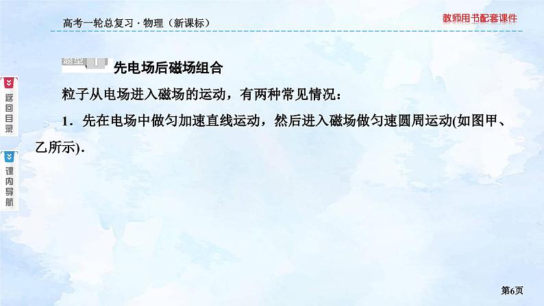 2023高三物理总复习 新课标（统考版）9-4 带电粒子在组合场中的运动专题课件PPT06