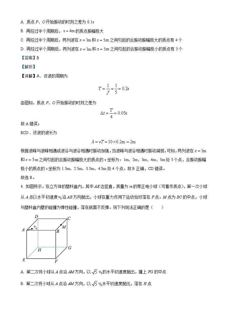 2023届安徽省合肥市一六八中学高三下学期最后一卷理综 物理 word版含解析03