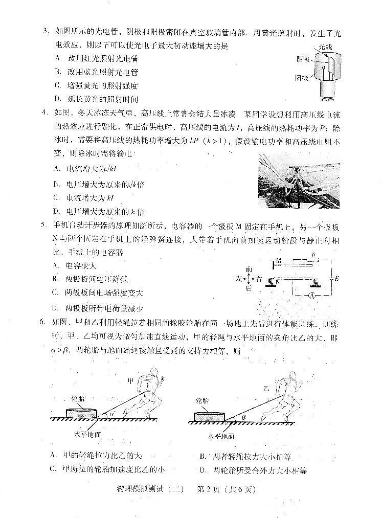 2023届广东省高三二模物理 试卷02