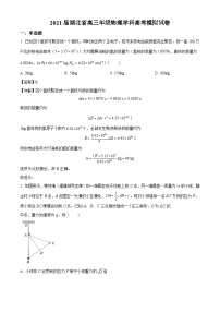 2021届湖北省高三年级物理学科高考模拟试卷