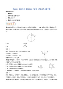 考向03 相互作用-备战2022年高考物理一轮复习考点微专题