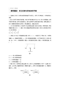 2021高考物理二轮复习 第七章 微专题50 库仑定律与带电体的平衡