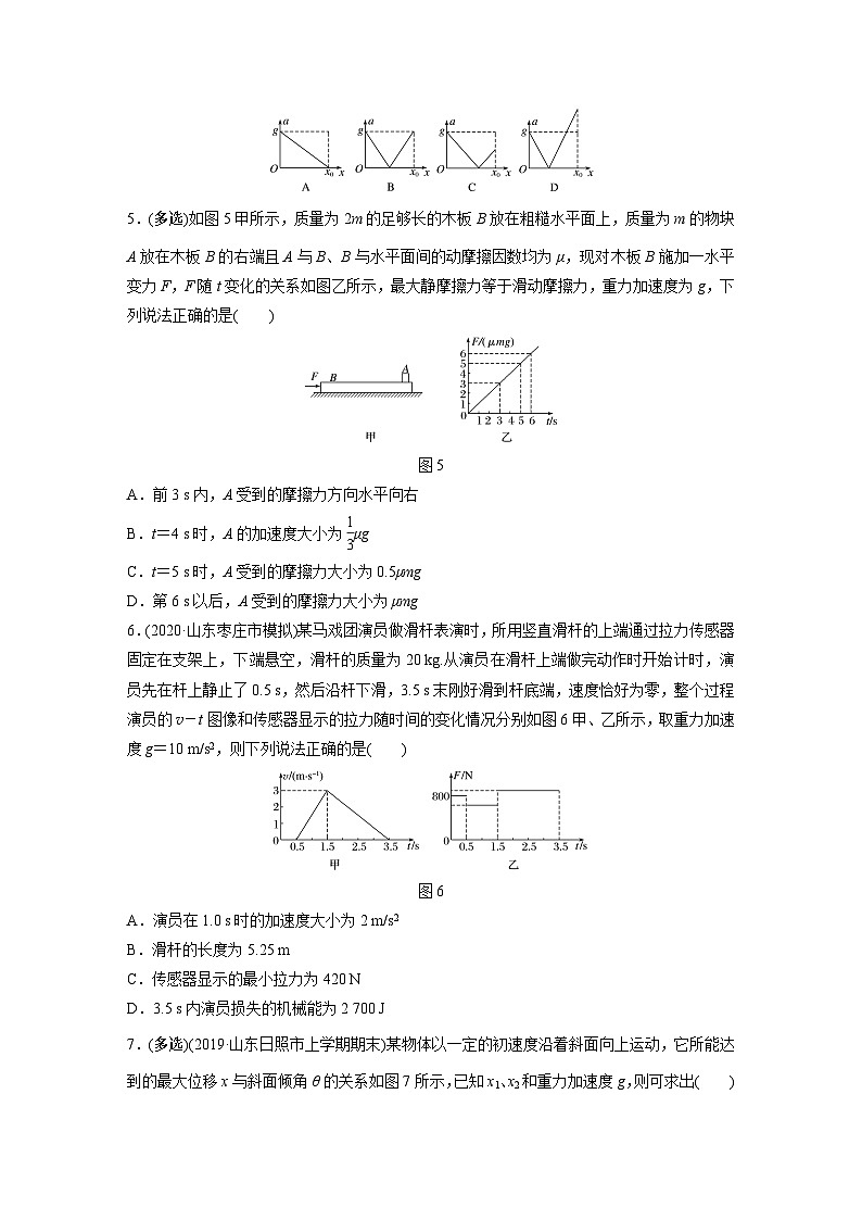 2021高考物理二轮复习 第三章 微专题20 动力学中的图像问题第3页