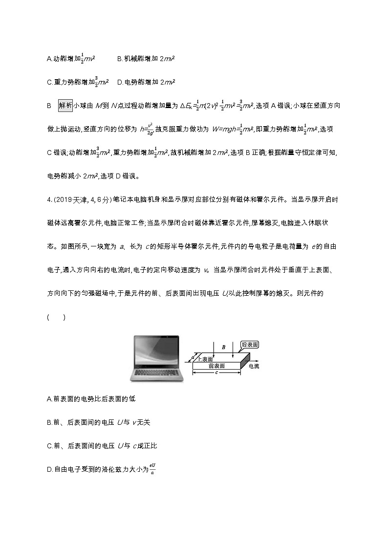 2019年普通高等学校招生全国统一考试物理(天津卷)03