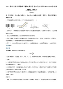 精品解析：2023届北京市中关村中学高三下学期三模练习物理试题（解析版）