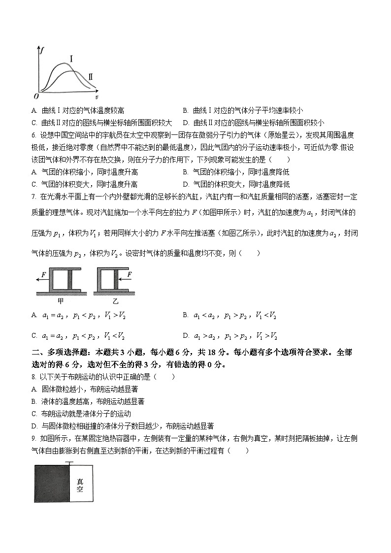 黑龙江省绥化市绥棱县第一中学2022-2023学年高二下学期6月月考物理试题02