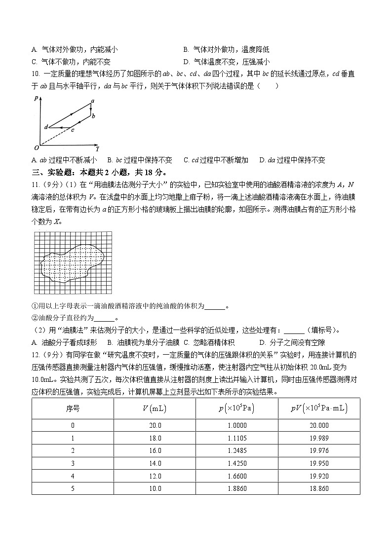黑龙江省绥化市绥棱县第一中学2022-2023学年高二下学期6月月考物理试题03