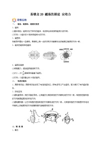 易错点20 磁场的描述 安培力-备战2022年高考物理典型易错题辨析与精练（原卷版）