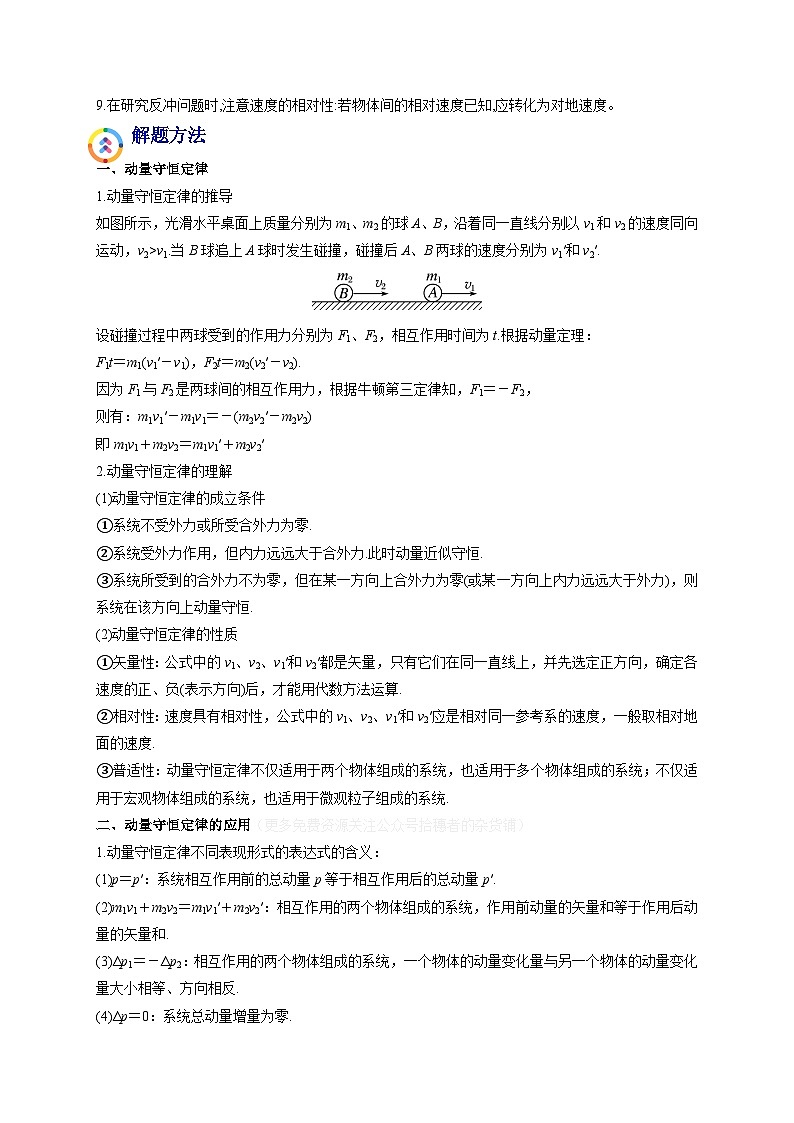 易错点15 动量守恒定理及其应用-备战2022年高考物理典型易错题辨析与精练（原卷版）第2页