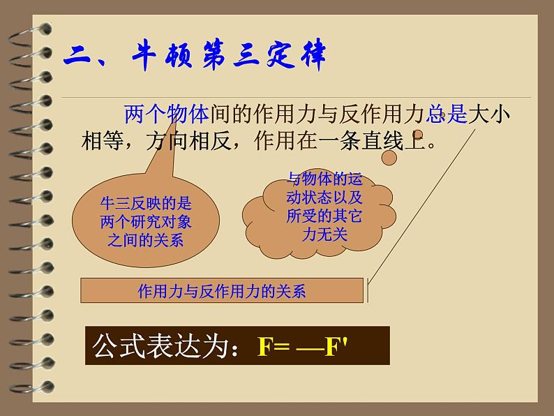 4.5+牛顿第三定律+课件+-2022-2023学年高一上学期物理人教版必修105