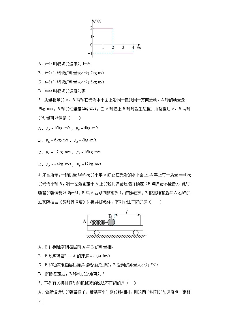 2022-2023学年高二下学期期末考前必刷卷：高二下期末物理（上海卷01）（考试版A4）02