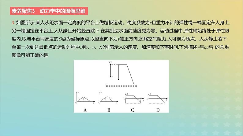 2024版高考物理一轮复习教材基础练第三章运动和力的关系素养聚焦3动力学中的图像思维教学课件第6页