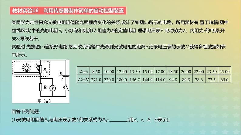 2024版高考物理一轮复习教材基础练第十二章交变电流与传感器教材实验16利用传感器制作简单的自动控制装置教学课件第2页