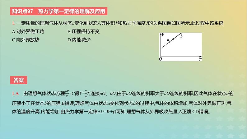 2024版高考物理一轮复习教材基础练第十五章热学第3讲热力学定律与能量守恒教学课件第3页