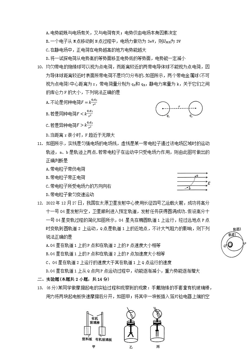 2023洛阳强基联盟高一下学期5月联考物理试题含解析第3页