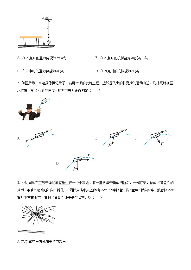 浙江省台州市三校2022-2023学年高一下学期期中联考物理试题03