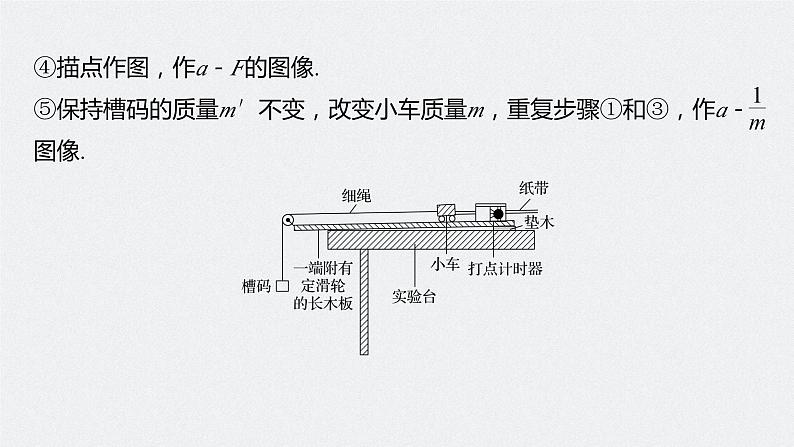 2024年高考物理一轮复习（新人教版） 第3章 实验4　探究加速度与力、质量的关系 试卷课件08