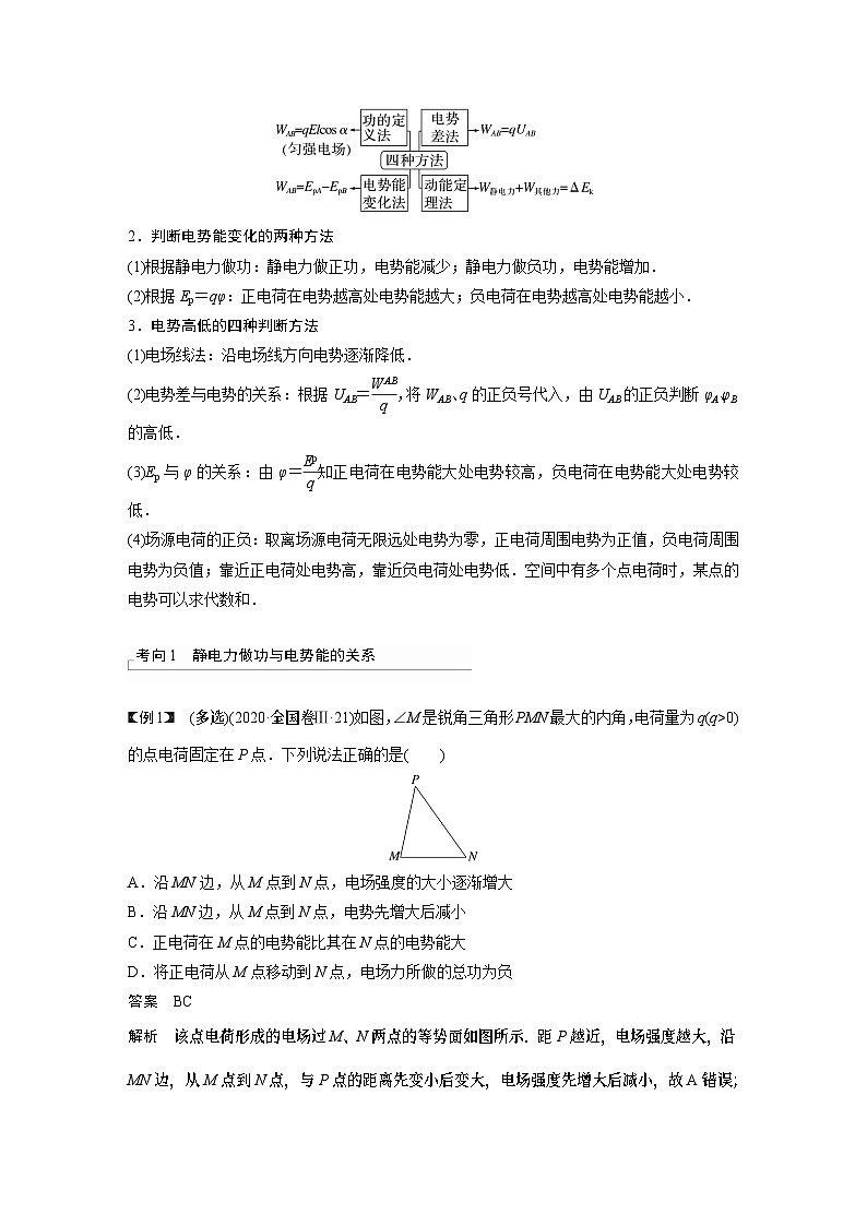 2024年高考物理一轮复习（新人教版） 第9章 第2讲　静电场中能的性质 练习课件02