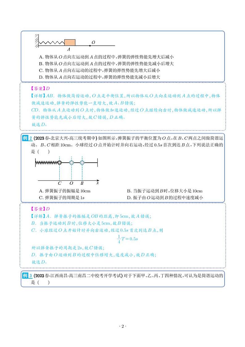 高考物理二轮专题复习之机械振动（解析版）02