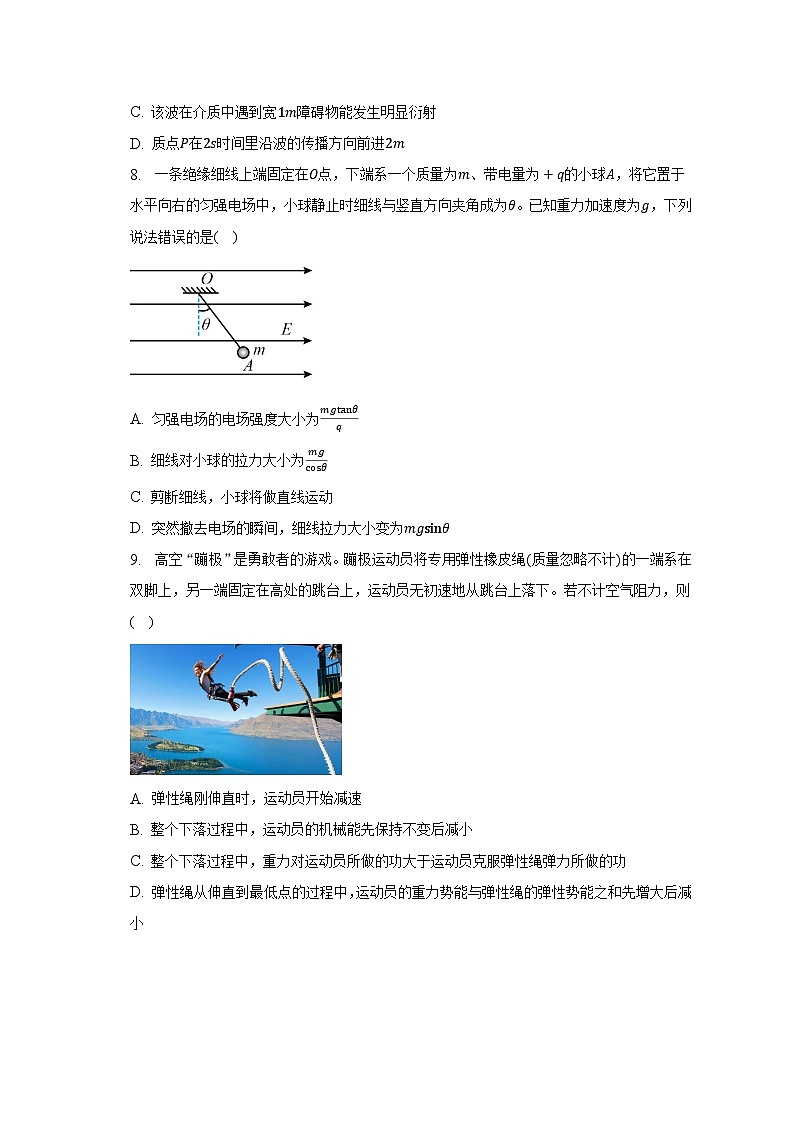 2022-2023学年浙江省温州市十校联合体高二(下)期末联考物理试卷（含解析）03