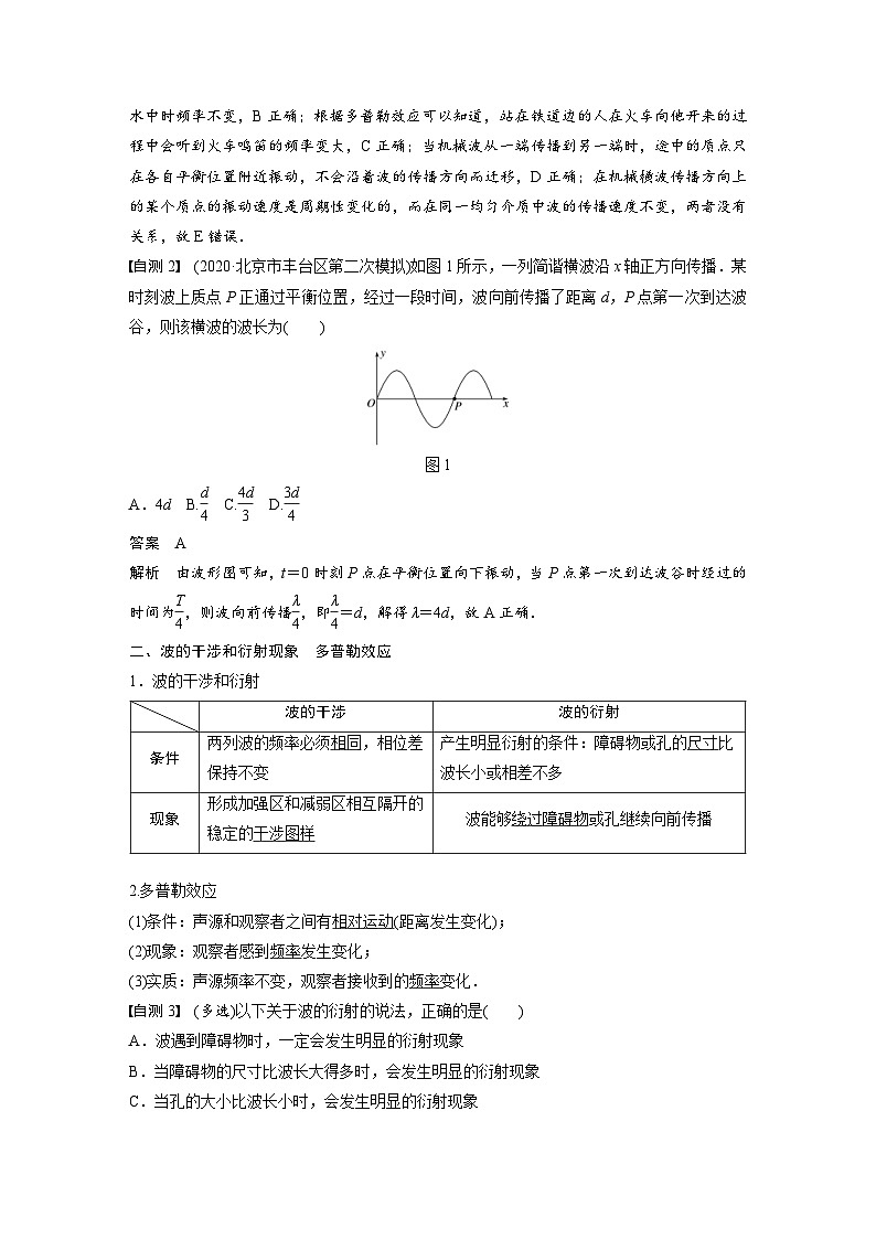 (新高考)高考物理一轮复习讲义 第14章 第2讲 机械波（含解析）02